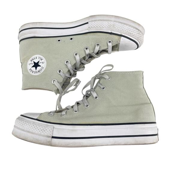 Converse Chuck Taylor All Star Lift Platform Sneakers Sage Green Women’s 10 - Picture 7 of 10